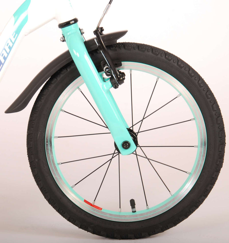 Load image into Gallery viewer, Volare Glamour Kinderfiets - Meisjes - 16 inch - Wit Mint Groen - Prime Collection
