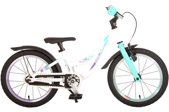 Load image into Gallery viewer, Volare Glamour Kinderfiets - Meisjes - 16 inch - Wit Mint Groen - Prime Collection
