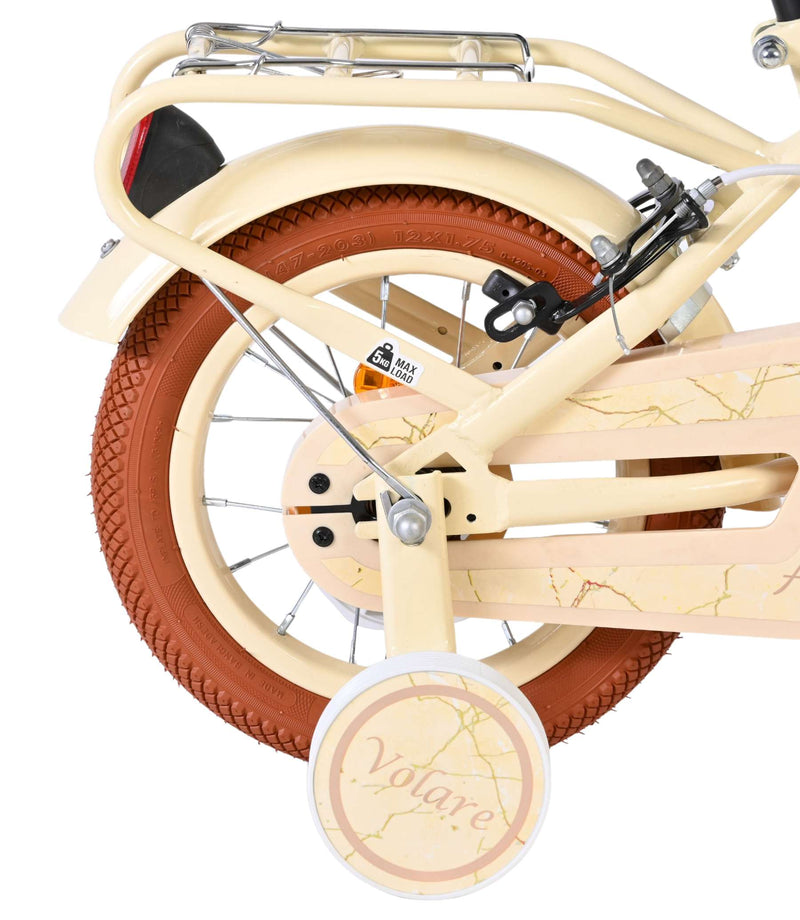 ギャラリービューアに画像をロードする, Volare ashley kinderfiets - meisjes - 12 inch - créme - twee handremmen
