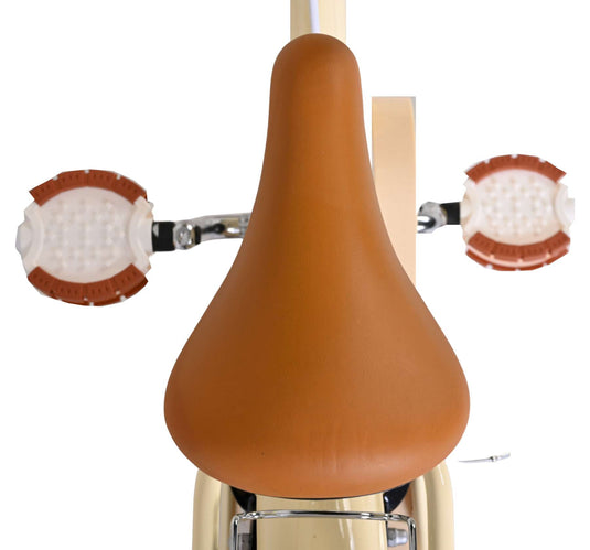 Volare ashley kinderfiets - meisjes - 12 inch - créme - twee handremmen