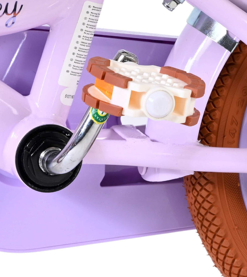 Laden Sie das Bild in Galerie -Viewer, Volare ashley kinderfiets - meisjes - 12 inch - lila - twee handremmen
