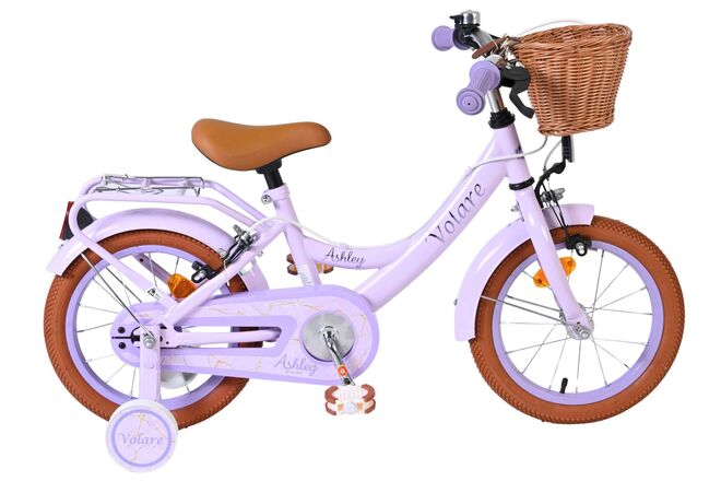 Load image into Gallery viewer, Volare ashley kinderfiets - meisjes - 14 inch - lila - twee handremmen
