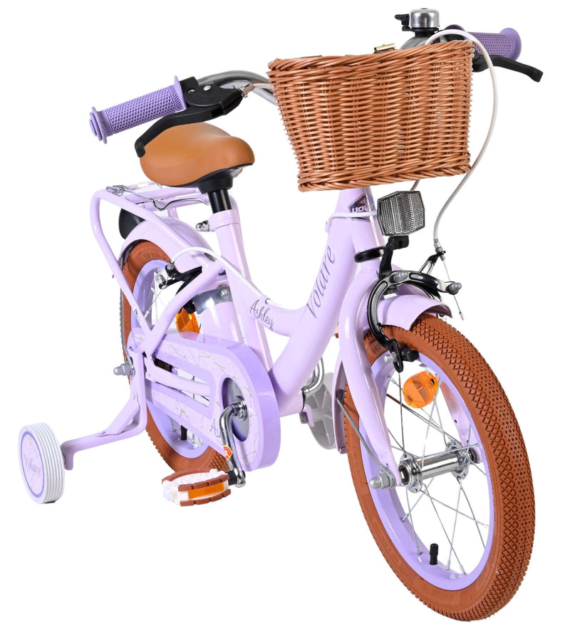 Laden Sie das Bild in Galerie -Viewer, Volare ashley kinderfiets - meisjes - 14 inch - lila - twee handremmen
