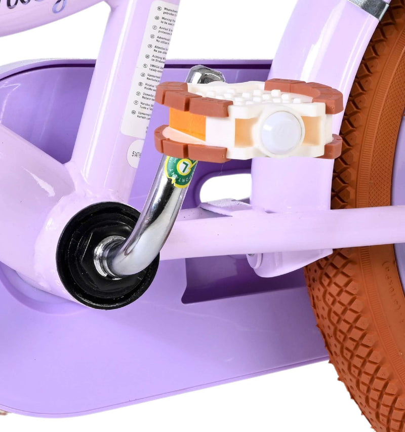 Cargue la imagen en el visor de la galería, Volare ashley kinderfiets - meisjes - 14 inch - lila - twee handremmen
