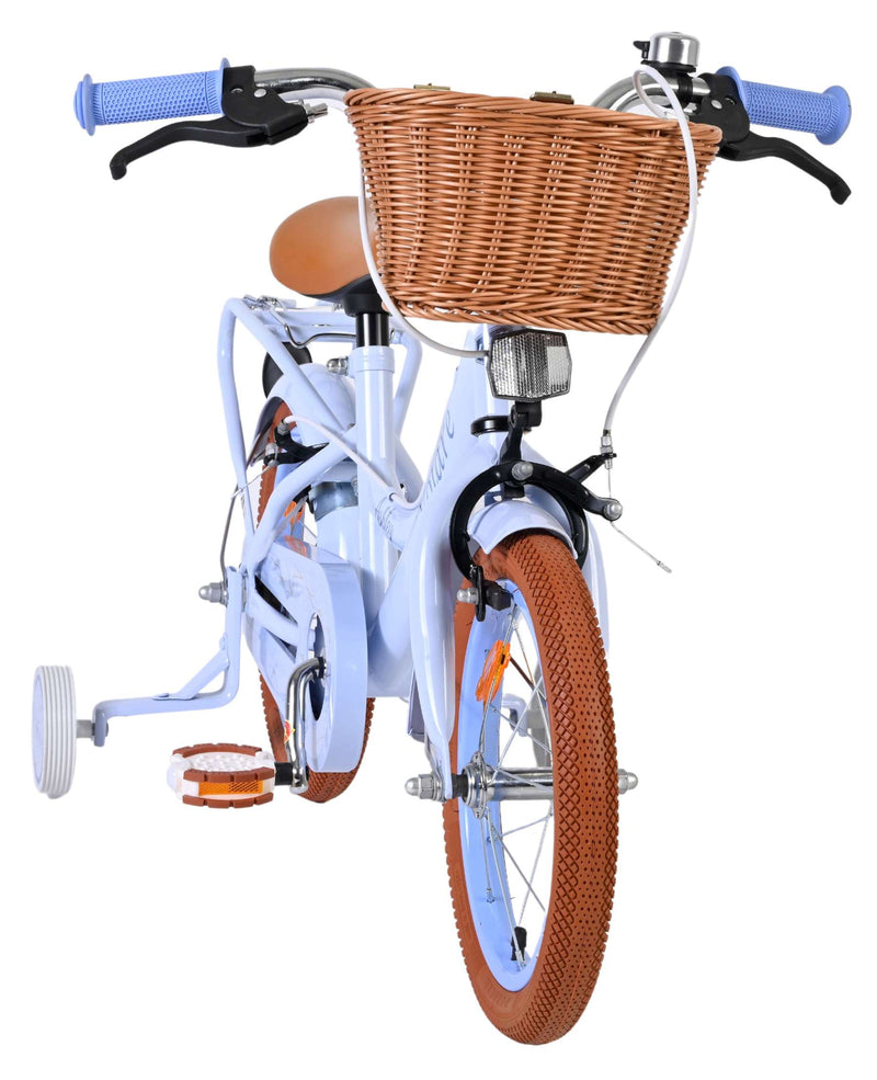 Cargue la imagen en el visor de la galería, Volare ashley kinderfiets - meisjes - 14 inch - pastel blauw - twee handremmen
