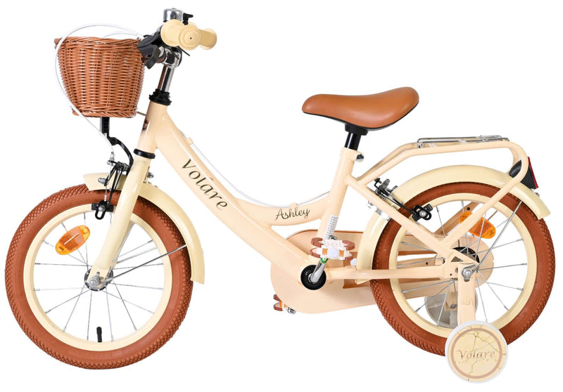 Load image into Gallery viewer, Volare ashley kinderfiets - meisjes - 14 inch - creme - twee handremmen

