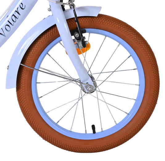 Volare ashley kinderfiets - meisjes - 16 inch - pastel blauw- twee handremmen