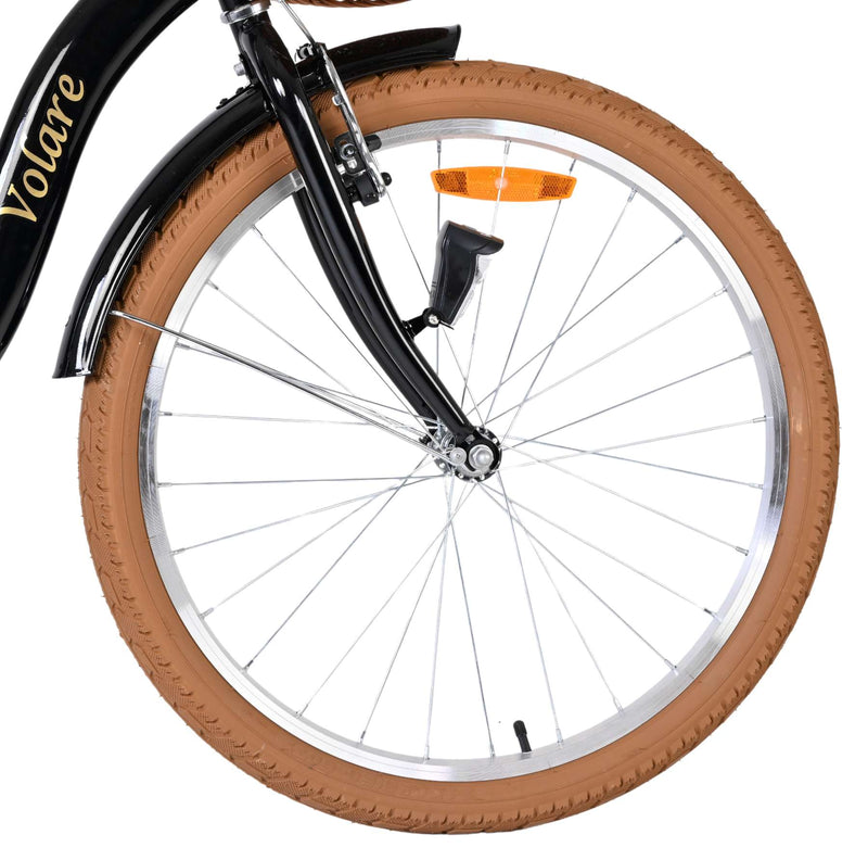Cargue la imagen en el visor de la galería, Volare ashley kinderfiets - meisjes - 24 inch - zwart
