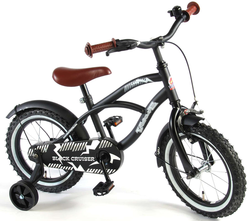 Load image into Gallery viewer, Volare Black Cruiser Kinderfiets - Jongens - 14 inch - Zwart - 95% afgemonteerd
