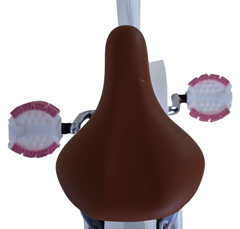 Load image into Gallery viewer, Volare blossom kinderfiets - meisjes - 18 inch - wit - twee handremmen
