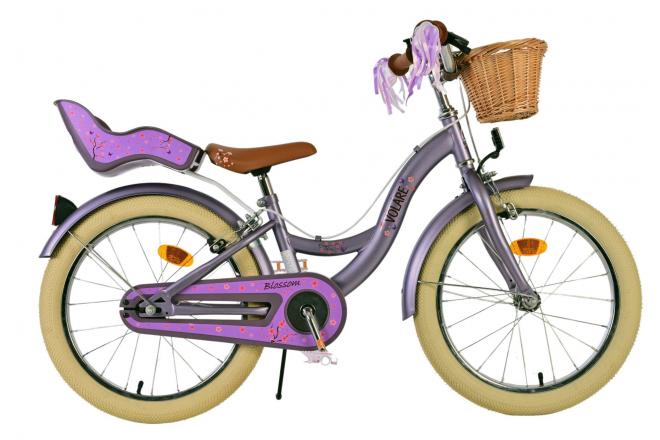 Load image into Gallery viewer, Volare blossom kinderfiets - meisjes - 18 inch - paars - twee handremmen
