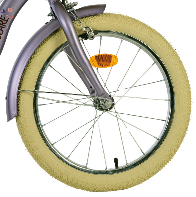 Load image into Gallery viewer, Volare blossom kinderfiets - meisjes - 18 inch - paars - twee handremmen
