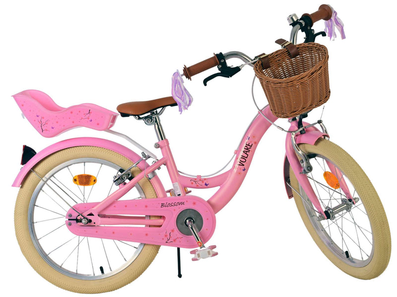 Load image into Gallery viewer, Volare blossom kinderfiets - meisjes - 18 inch - roze - twee handremmen
