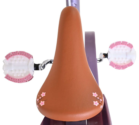 Volare blossom kinderfiets - meisjes - 12 inch - paars - twee handremmen