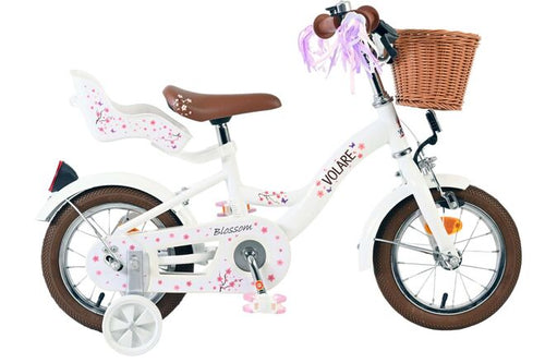 Volare blossom kinderfiets - meisjes - 12 inch - wit