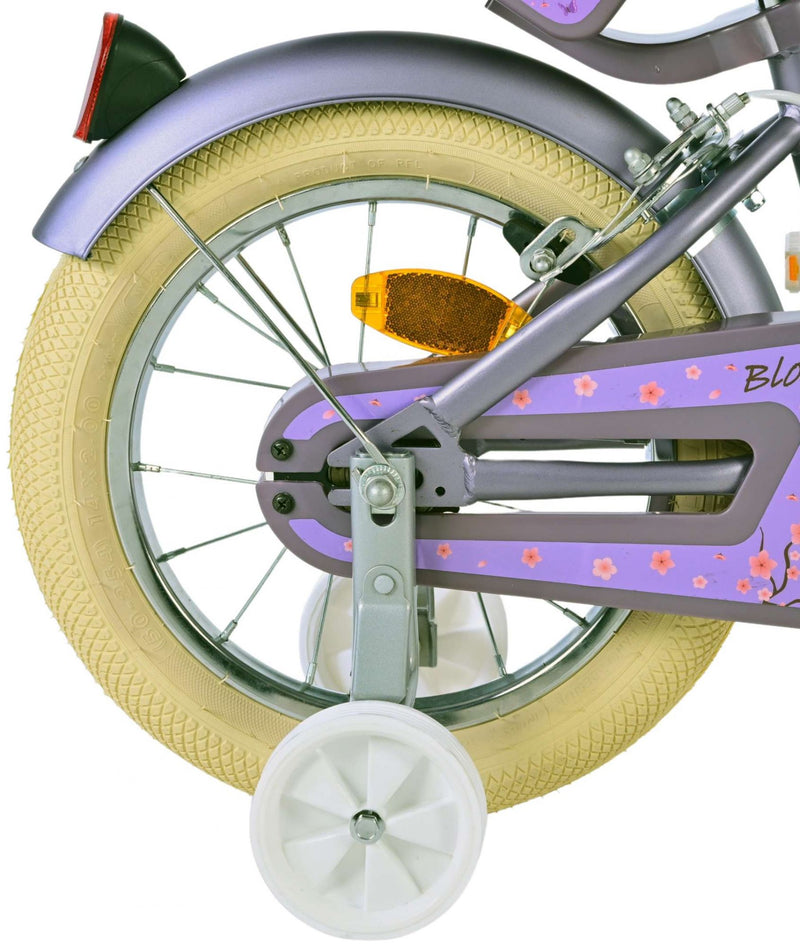 Load image into Gallery viewer, Volare blossom kinderfiets - meisjes - 14 inch - paars - twee handremmen
