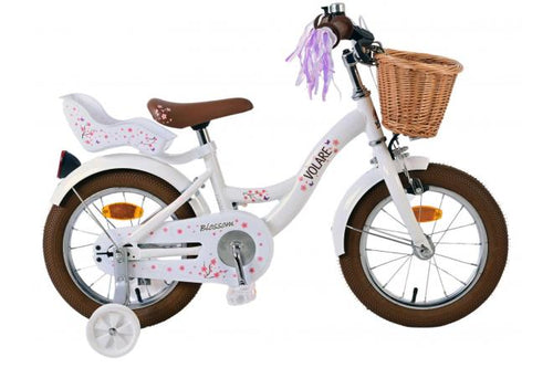 Volare blossom kinderfiets - meisjes - 14 inch - wit