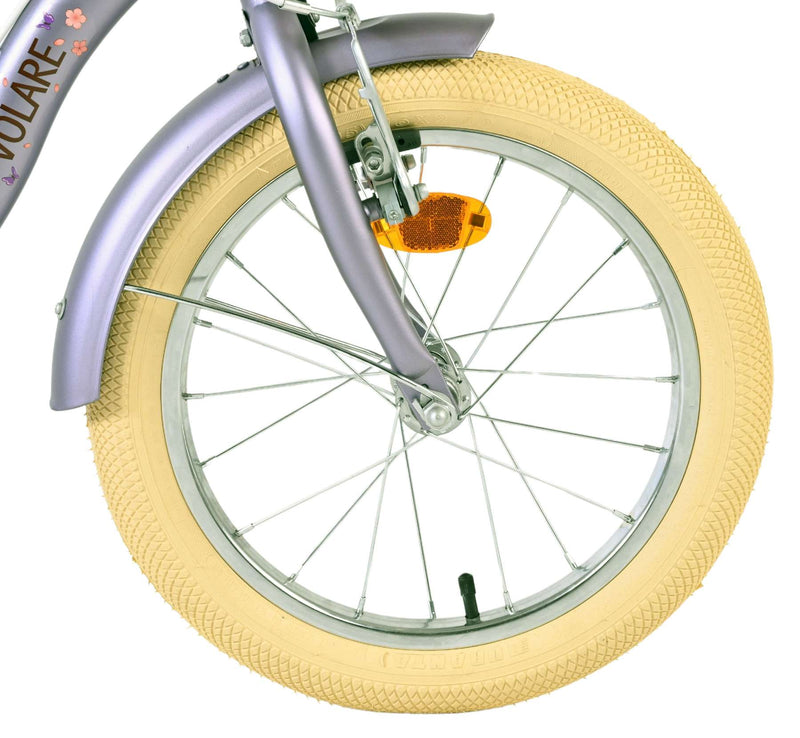 Load image into Gallery viewer, Volare blossom kinderfiets - meisjes - 16 inch - paars - twee handremmen
