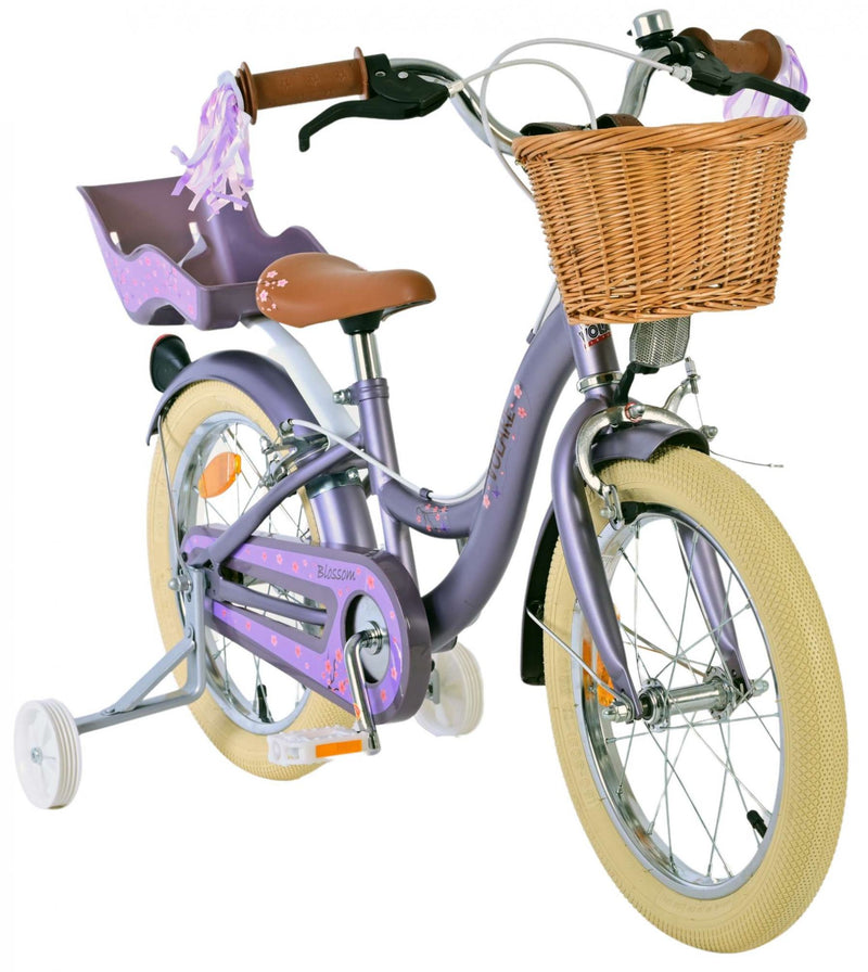 Load image into Gallery viewer, Volare blossom kinderfiets - meisjes - 16 inch - paars - twee handremmen
