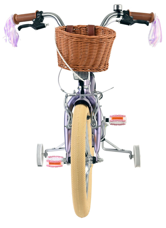 Volare blossom kinderfiets - meisjes - 16 inch - paars - twee handremmen