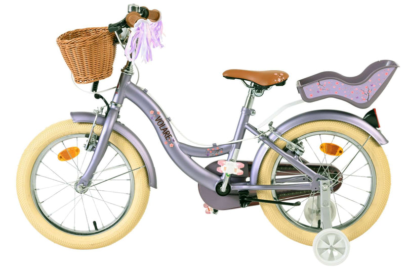 Load image into Gallery viewer, Volare blossom kinderfiets - meisjes - 16 inch - paars - twee handremmen
