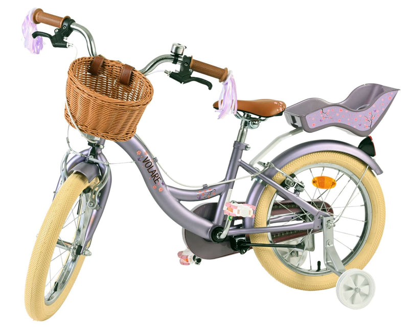 Load image into Gallery viewer, Volare blossom kinderfiets - meisjes - 16 inch - paars - twee handremmen
