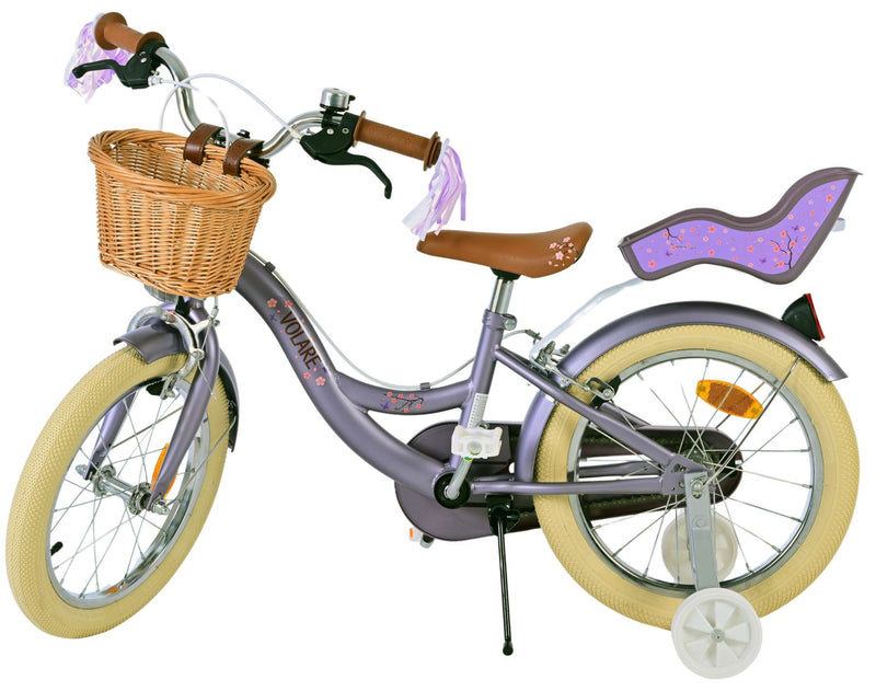 Load image into Gallery viewer, Volare blossom kinderfiets - meisjes - 16 inch - paars - twee handremmen
