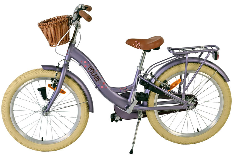 Afbeelding laden in galerijviewer, Volare blossom kinderfiets - meisjes - 20 inch - paars - twee handremmen
