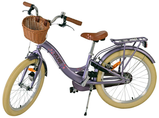 Volare blossom kinderfiets - meisjes - 20 inch - paars - twee handremmen