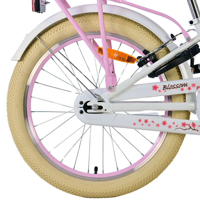 Load image into Gallery viewer, Volare blossom kinderfiets - meisjes - 20 inch - wit - twee handremmen
