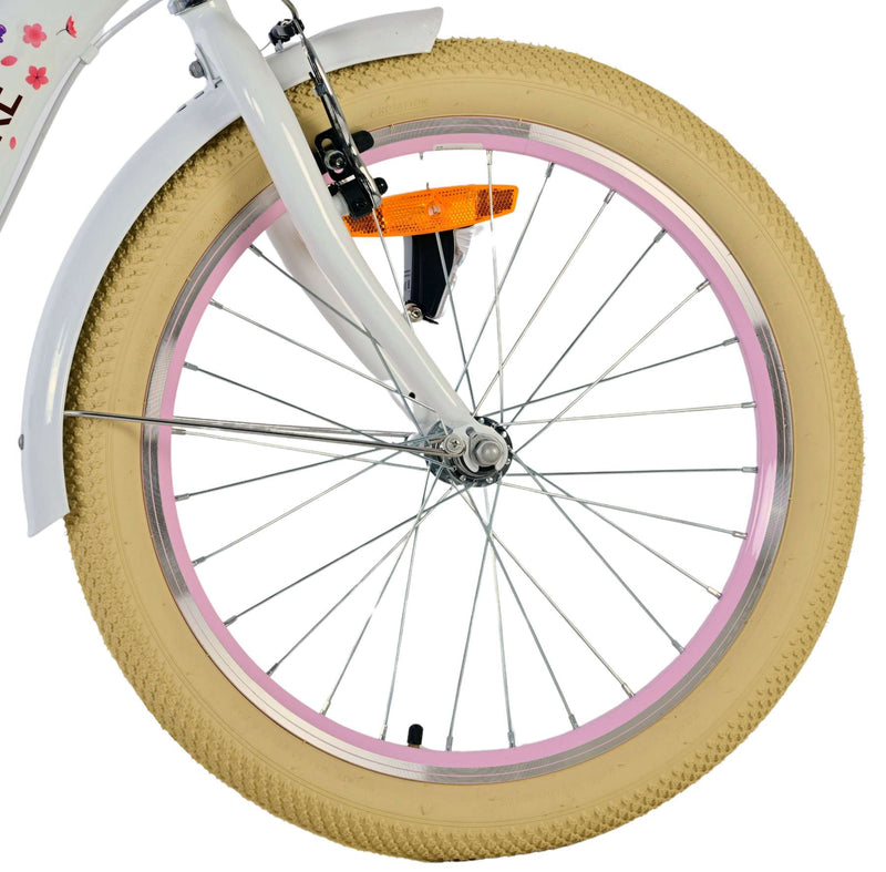 Load image into Gallery viewer, Volare blossom kinderfiets - meisjes - 20 inch - wit - twee handremmen
