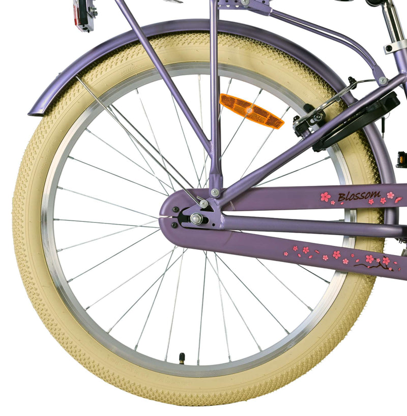 Load image into Gallery viewer, Volare blossom kinderfiets - meisjes - 24 inch - paars - twee handremmen
