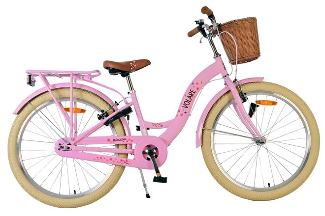 Load image into Gallery viewer, Volare blossom kinderfiets - meisjes - 24 inch - roze - twee handremmen
