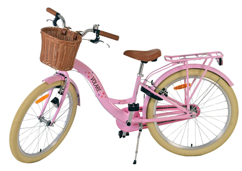 Laden Sie das Bild in Galerie -Viewer, Volare blossom kinderfiets - meisjes - 24 inch - roze - twee handremmen
