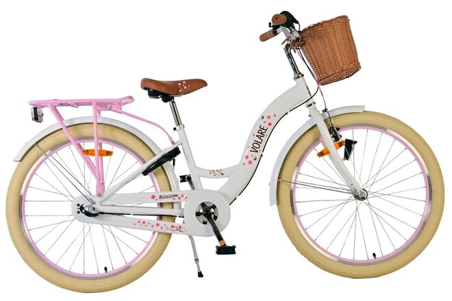 Load image into Gallery viewer, Volare blossom kinderfiets - meisjes - 24 inch - wit - 3 versnellingen

