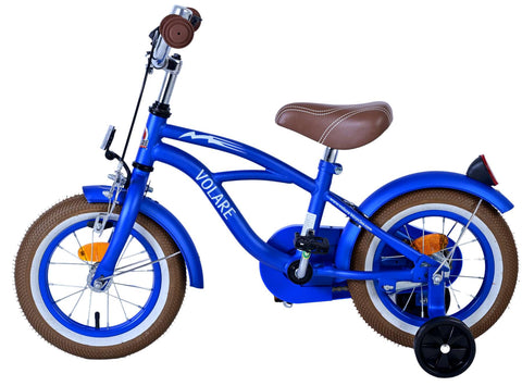 Volare Blue Cruiser Kinderfiets - Jongens - 12 inch - Blauw - 95% afgemonteerd