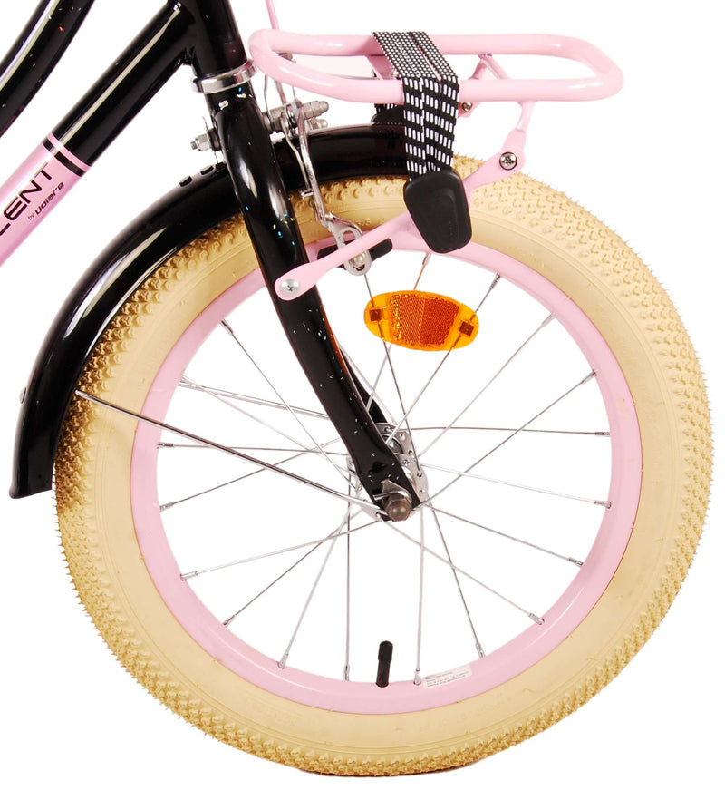 Load image into Gallery viewer, Volare Excellent Kinderfiets - Meisjes - 16 inch - Zwart - 95% afgemonteerd
