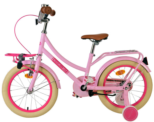 Volare excellent kinderfiets - meisjes - 16 inch - roze - 95% afgemonteerd