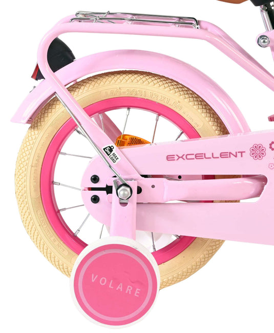 Volare excellent kinderfiets - meisjes - 12 inch - roze