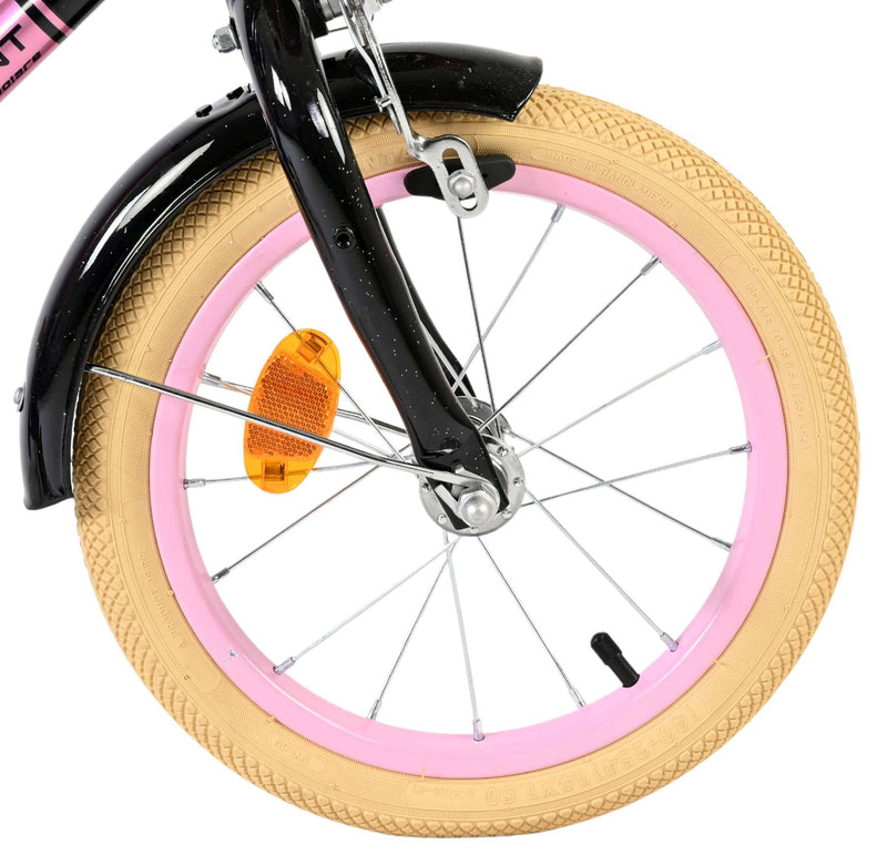 Cargue la imagen en el visor de la galería, Volare excellent kinderfiets - meisjes - 14 inch - zwart
