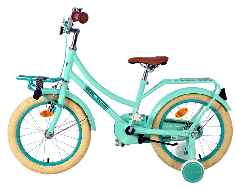 Load image into Gallery viewer, Volare excellent kinderfiets - meisjes - 16 inch - groen - 95% afgemonteerd
