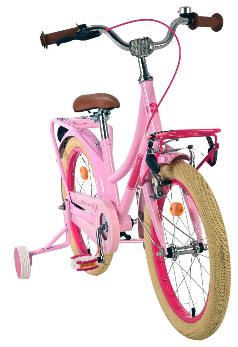 Load image into Gallery viewer, Volare excellent kinderfiets - meisjes -18 inch - roze - 95% afgemonteerd

