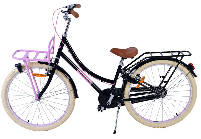 Load image into Gallery viewer, Volare Volare Kinderfiets Meisjes 24 inch Zwart Twee handremmen
