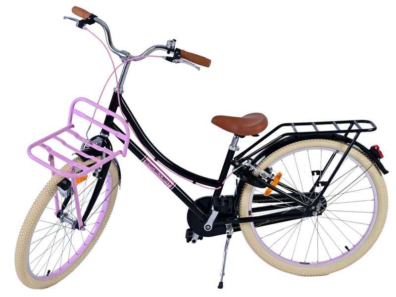 Load image into Gallery viewer, Volare Volare Kinderfiets Meisjes 24 inch Zwart Twee handremmen

