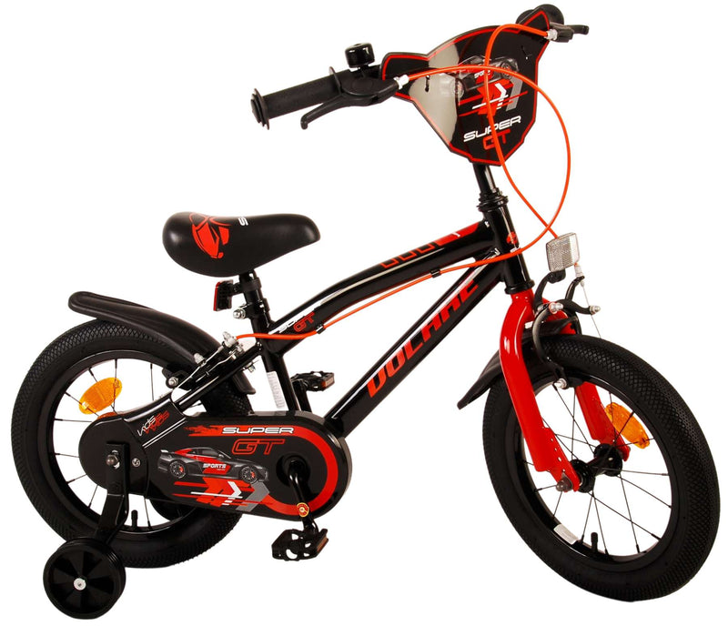 Load image into Gallery viewer, Volare Super GT Kinderfiets Jongens 14 inch Rood Twee handremmen
