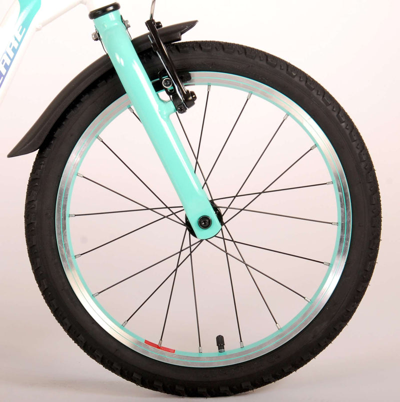 Load image into Gallery viewer, Volare Glamour Kinderfiets - Meisjes - 18 inch - Wit Mint Groen - Prime Collection

