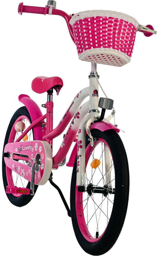 Volare lovely kinderfiets - meisjes - 18 inch - roze wit