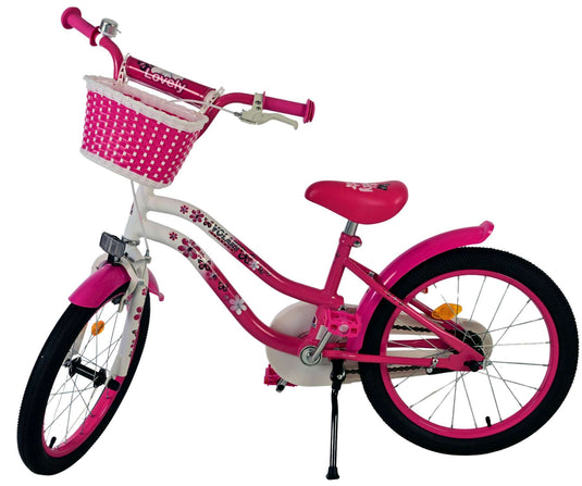 Volare lovely kinderfiets - meisjes - 18 inch - roze wit