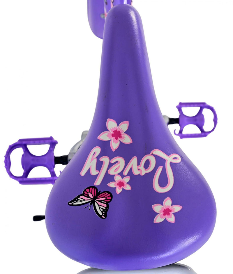 Load image into Gallery viewer, Volare lovely kinderfiets - meisjes - 24 inch - paars - twee handremmen
