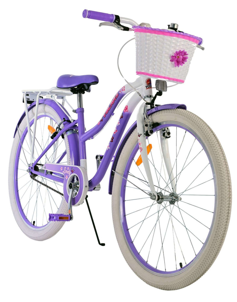 Load image into Gallery viewer, Volare lovely kinderfiets - meisjes - 26 inch - paars - twee handremmen
